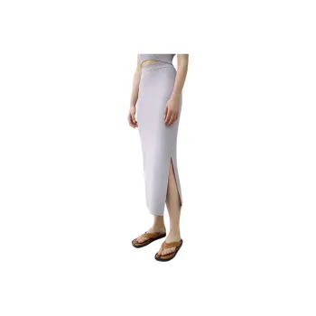 Roselingling Casual Long Skirts Women's Purple