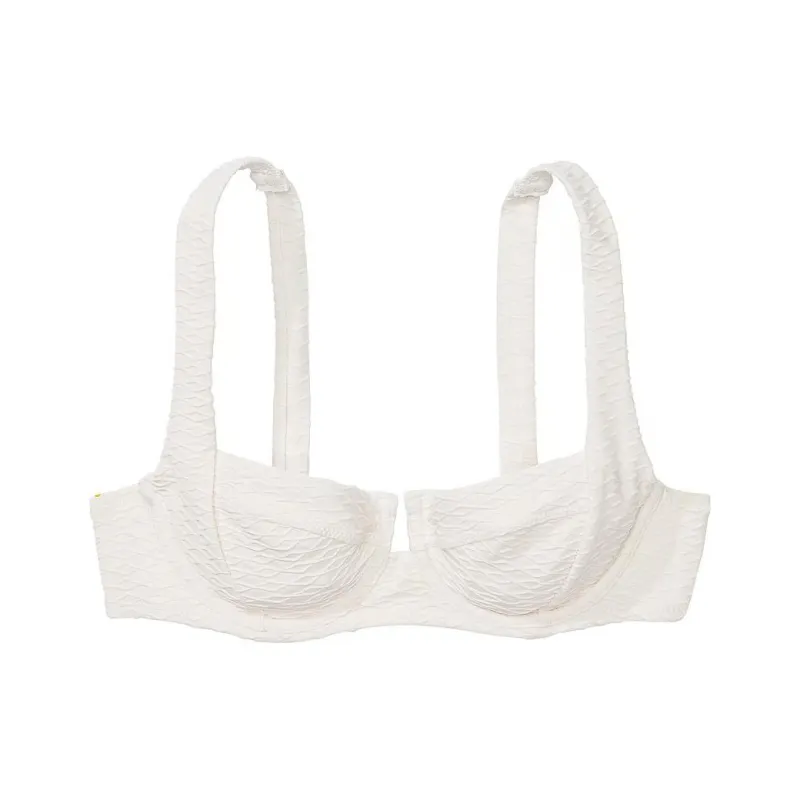 Victoria's Secret PINK Mix & Match Full Coverage Bikini Top / Coconut White Bikini Women's Coconut White-0