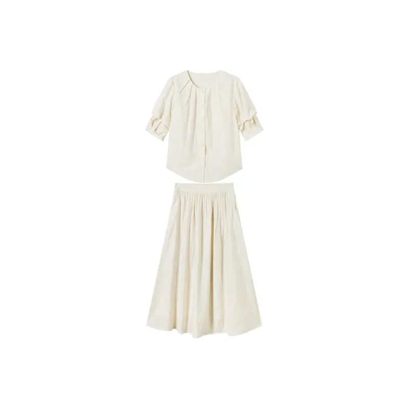 DIALOGUE Two Piece Skirt Sets Women's-5