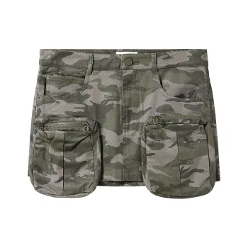Miss Sixty Cargo Short Skirts Women's Army Green