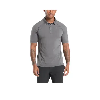 GYMSHARK Polo Shirt Men's Asphalt Gray