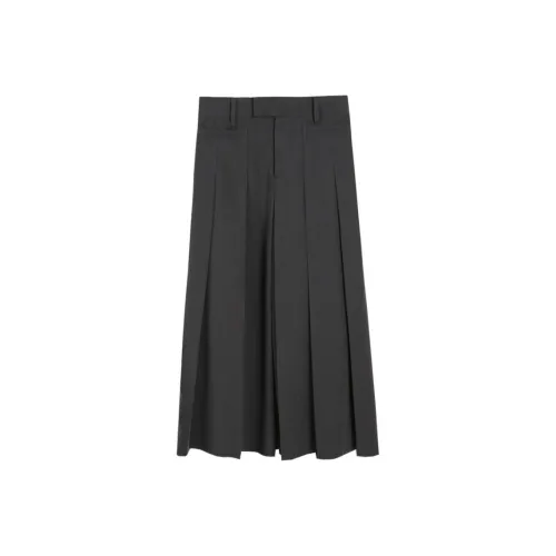 Self Who Casual Long Skirt Women's Gray