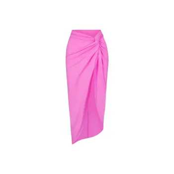 SKIMS SIGNATURE SWIM SARONG SKIRT Swim Dresses & Skirts Women's NEON ORCHID/Neon Orchid
