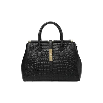 ROBERTA DI CAMERINO Cow Leather Tote Handbag Women's Black