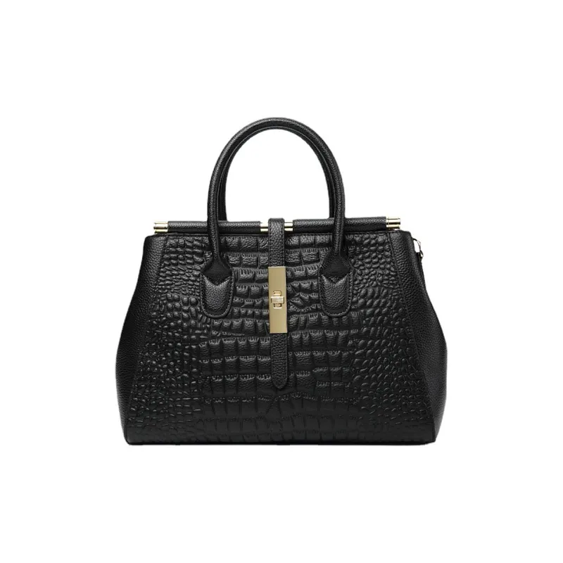 ROBERTA DI CAMERINO Cow Leather Tote Handbag Women's Black-0