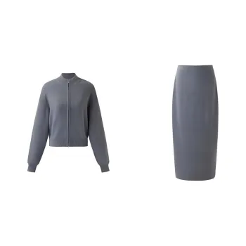 GOELIA Skirt Set Women's Light Heather Gray