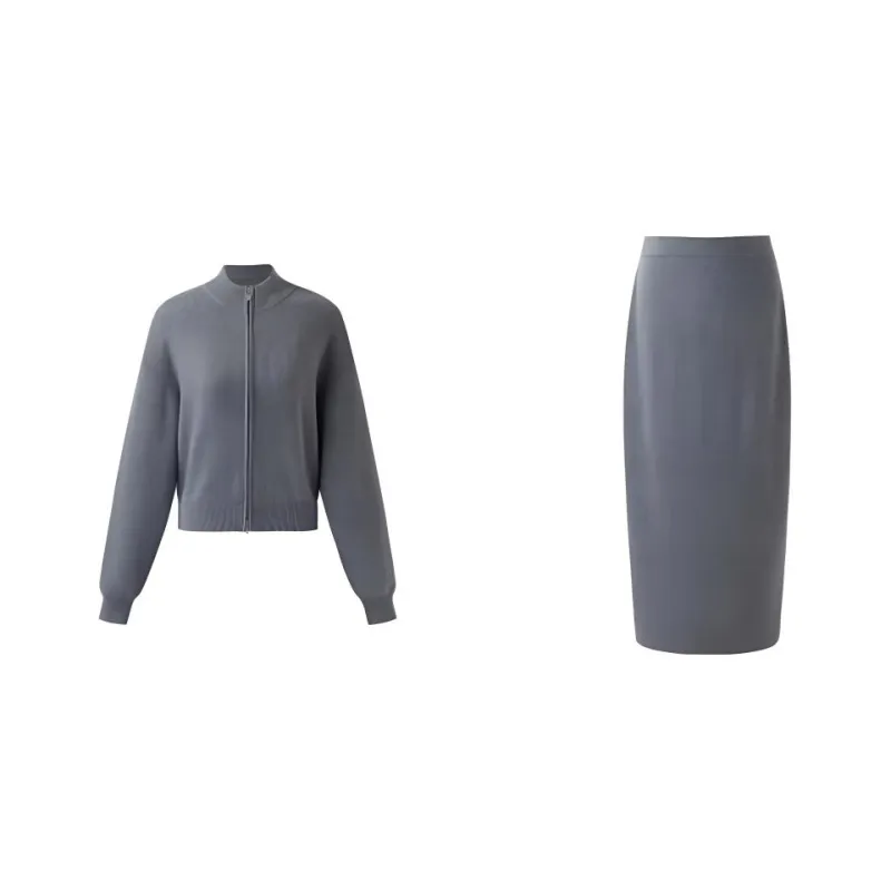 GOELIA Skirt Set Women's Light Heather Gray-0