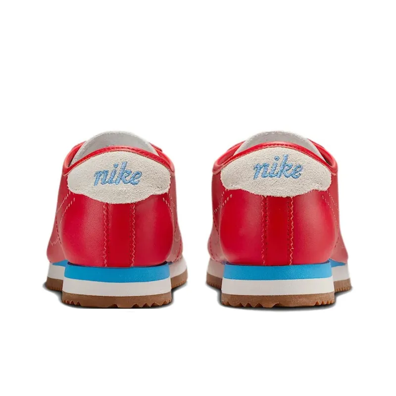 Nike Cortez Anti Slip Wear Resistant Low Top Running Shoes Women's Red-4