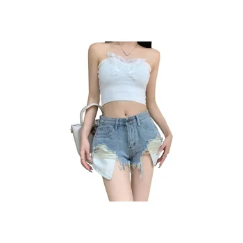 Concubine Zhu Denim Shorts Women's Vintage Blue