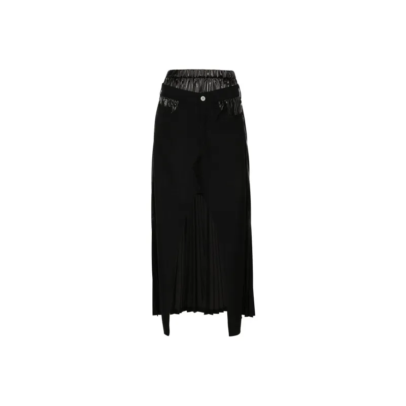 JUNYA WATANABE Plissé Midi Skirt-0