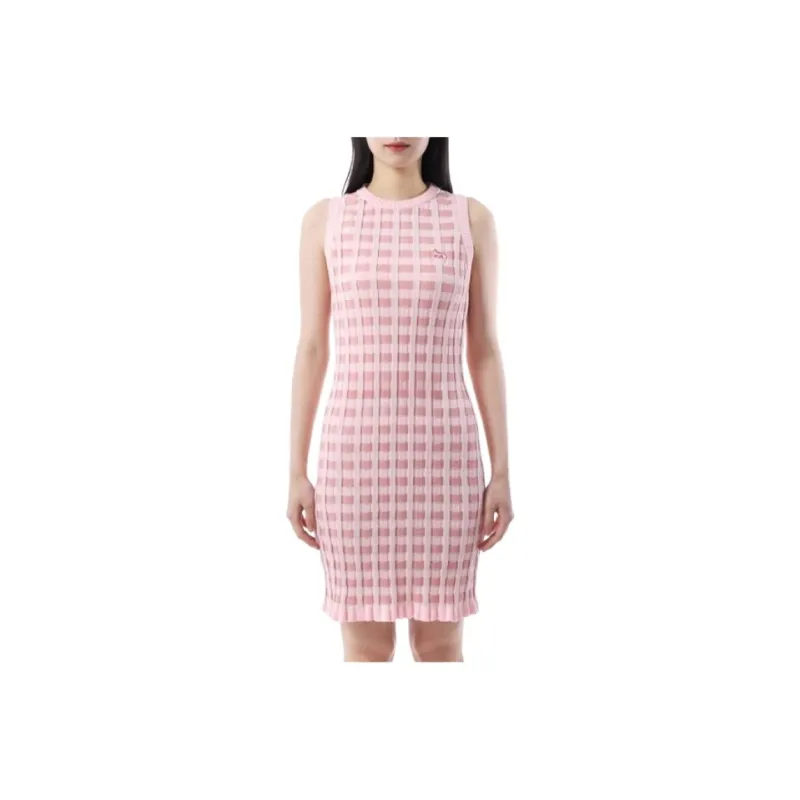 Maison Kitsune Fox motif Midi Dress-0