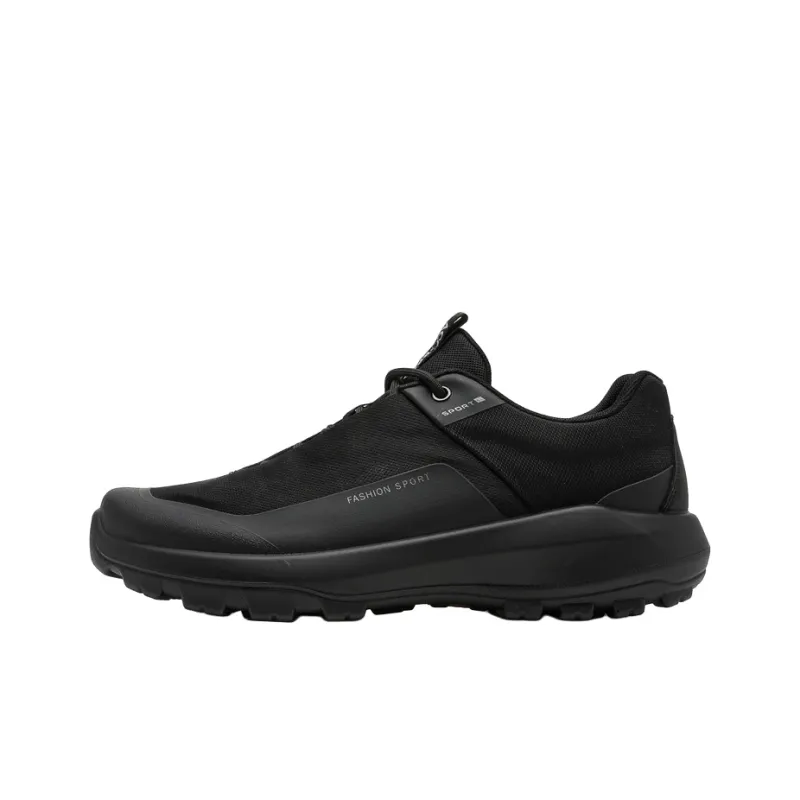 WEISHIBANGWEI Slip Resistant Low Top Casual Shoes Men's Black-0