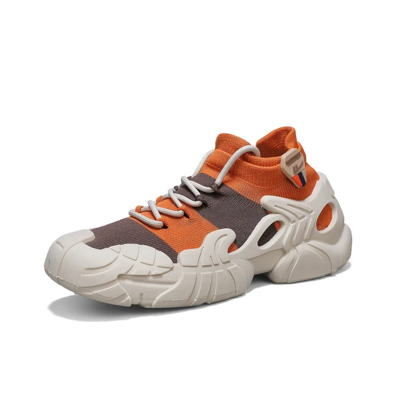 WARRIOR Casual Shoes Men Low Top Orange Brown-2