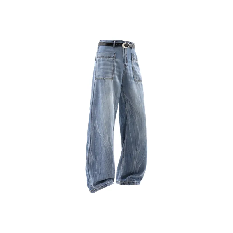 HOKLV Jeans Unisex-5