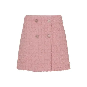 VERSACE Casual Short Skirts Women's Light Pink