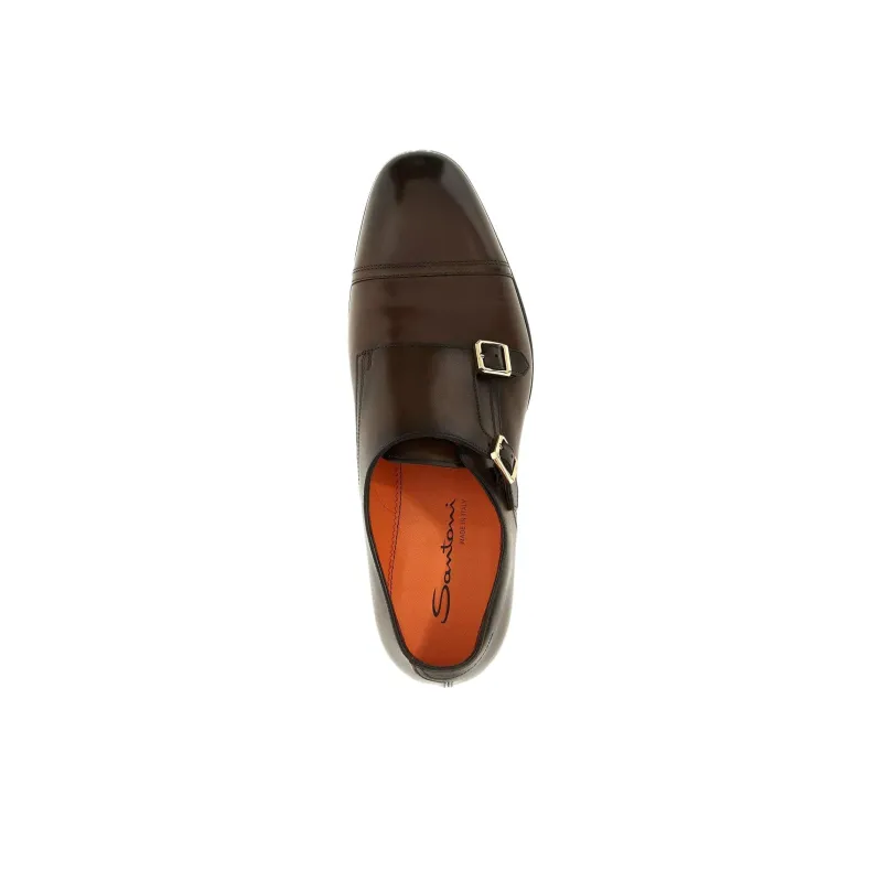 Santoni Axel Dress Shoes Men's Brown-4