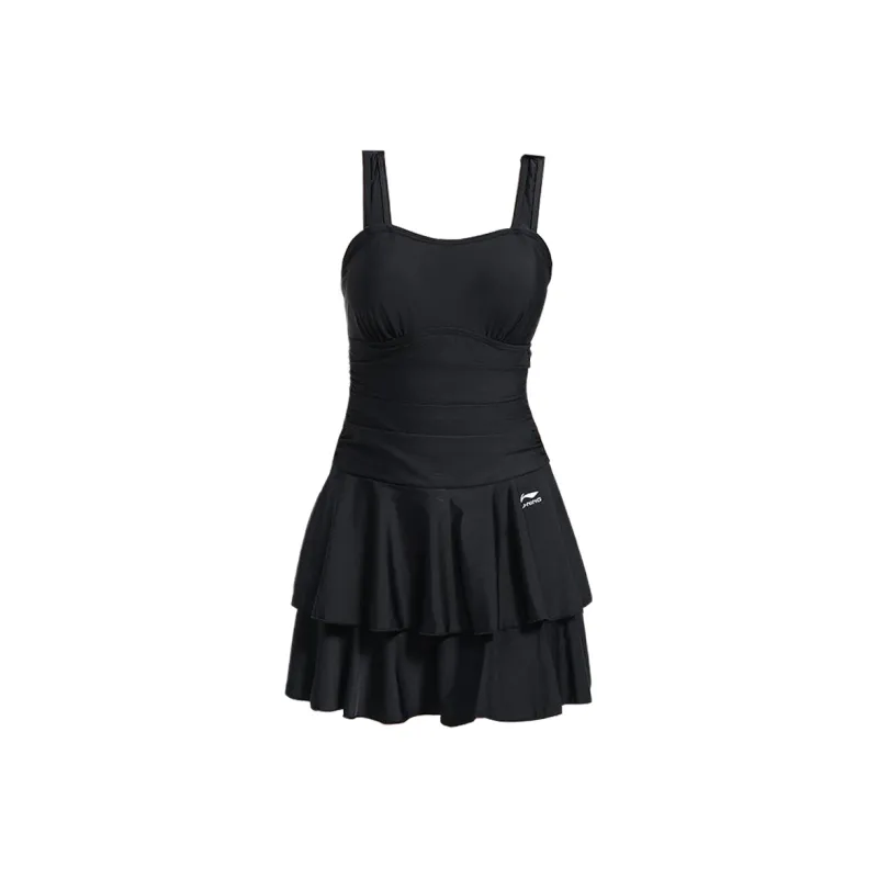 LiNing One-piece Swimsuit Women's Plus Size Women's Princess Style Slip Dress For Curvy Girls-0