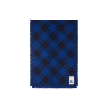 Burberry Wool Silk Knit Scarves Women's Blue