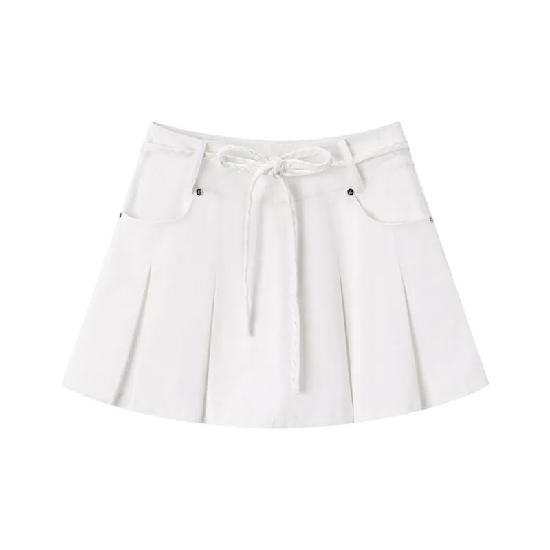 PEACEBIRD Denim Short Skirts Women's-0