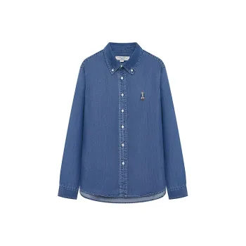 Teenie Weenie Men Shirts Unisex Medium Denim