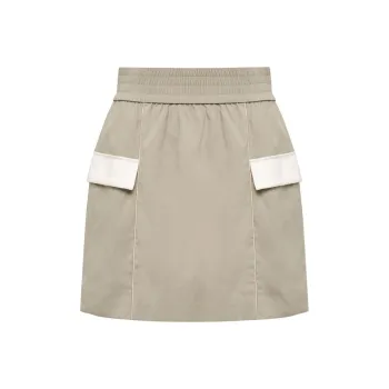 Lost In Echo Casual Short Skirts Women's Reed Gray Green
