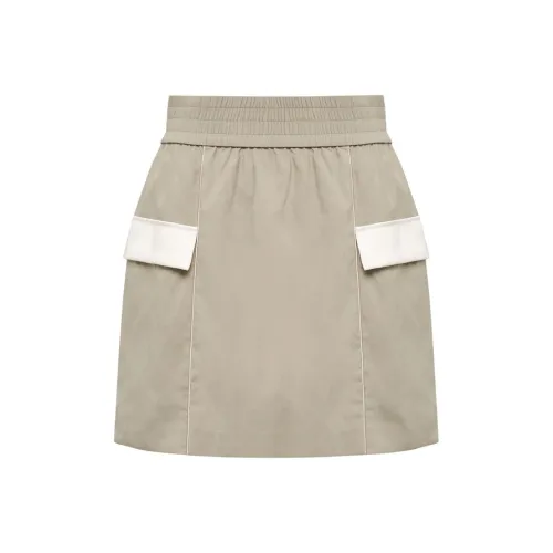 Lost In Echo Casual Short Skirts Women's Reed Gray Green