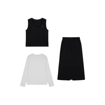 Mo Han Yi Mei Skirt Set Women's Black