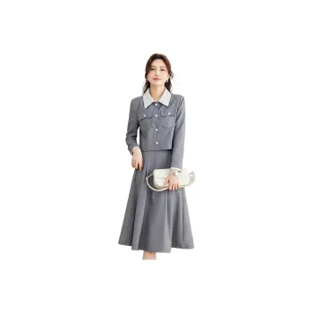 TERRE BLEUE FW24 Skirt Set Women's Gray