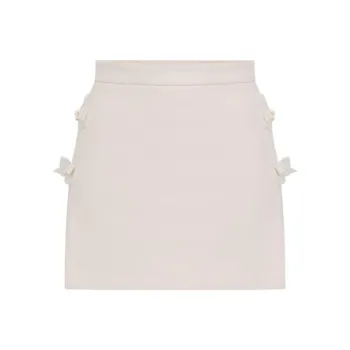 Elisabetta Franchi Satin Bow Detailed Crepe Skort