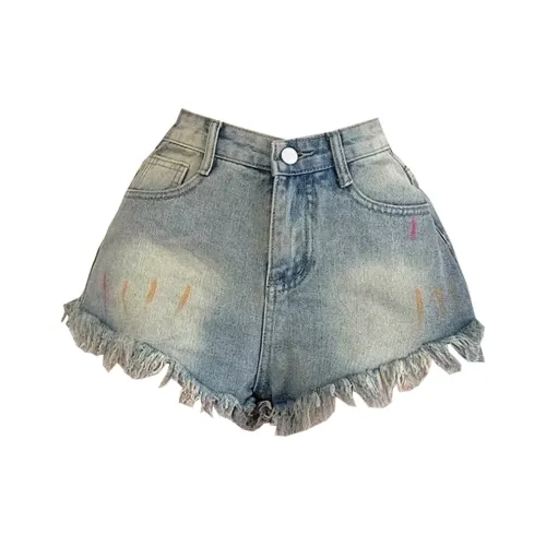 Concubine Zhu Denim Shorts Women's Blue