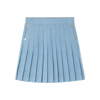 BALMAIN Denim Short Skirts Women's Blue