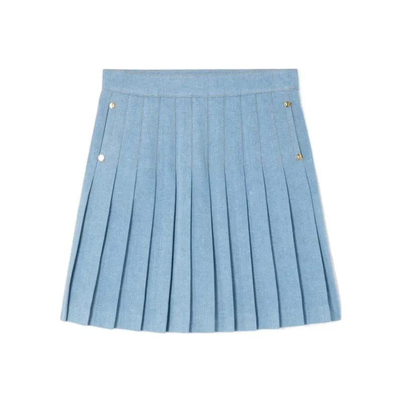 BALMAIN Denim Short Skirts Women's Blue-0