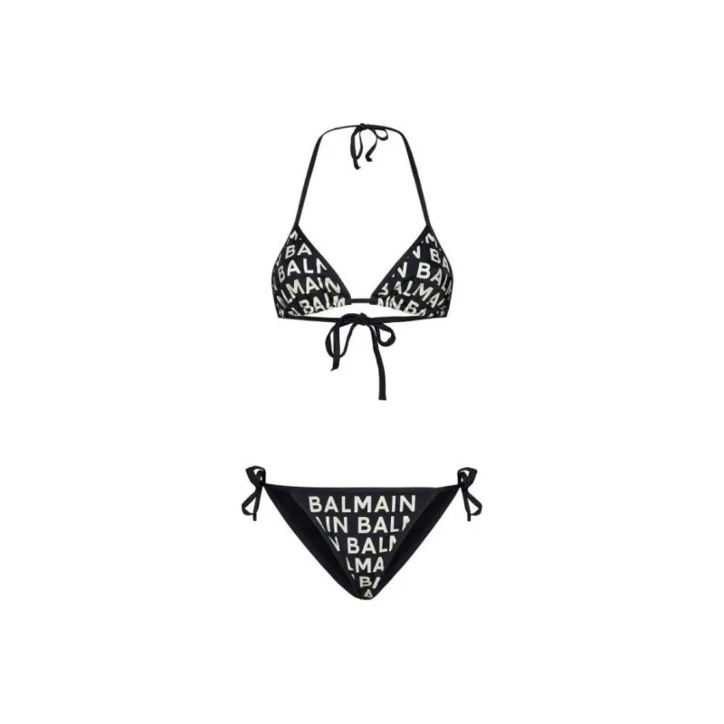 BALMAIN Logo print Bikini Set-0