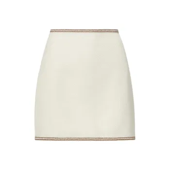 VERONICA BEARD Casual Short Skirts Women's Ivory White
