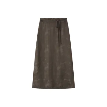 THE SEA LIFE Casual Long Skirt Women's Cocoa Brown