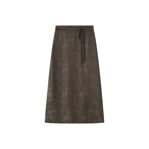 THE SEA LIFE Casual Long Skirt Women's Cocoa Brown