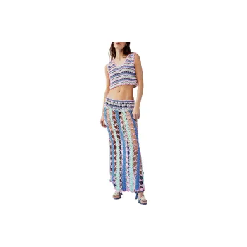 FREE PEOPLE CeliaB Gaia Argento Set Skirt Set Women's Multi/Multicolor