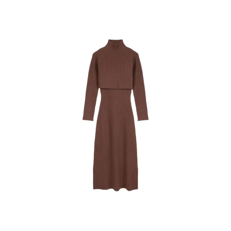 Maje Layered Wool Set Dress-0