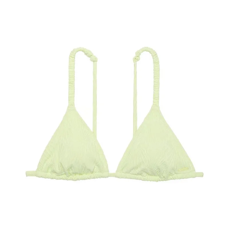 Victoria's Secret PINK SCRUNCHIE TRIANGLE BIKINI TOP / Lime Cream Bikini Women's Lime Cream-0
