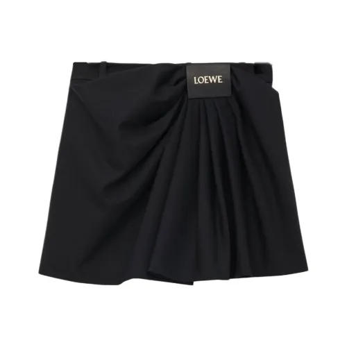 LOEWE SS25 Casual Short Skirts Women's Black