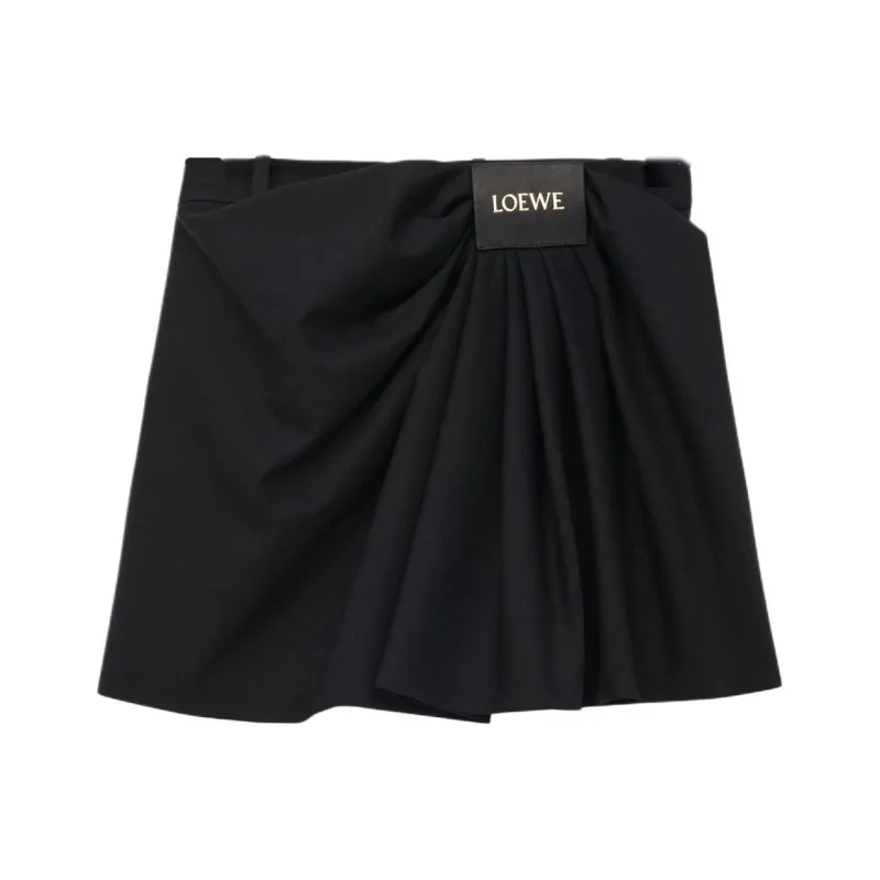 LOEWE SS25 Casual Short Skirts Women's Black-0