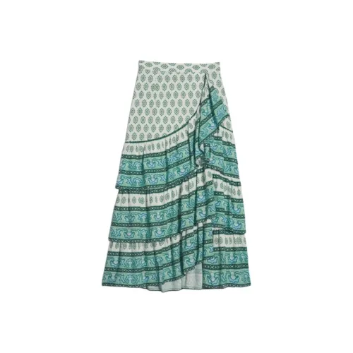 Sandro Casual Long Skirt Women's Green