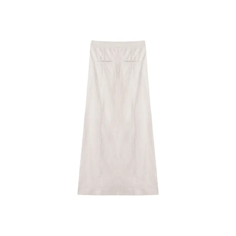 THE SEA LIFE Casual Long Skirt Women's White Dew-0