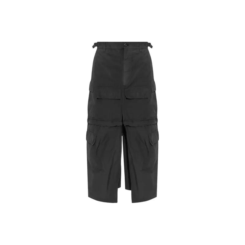 Balenciaga Ripstop Maxi Cargo Skirt-0