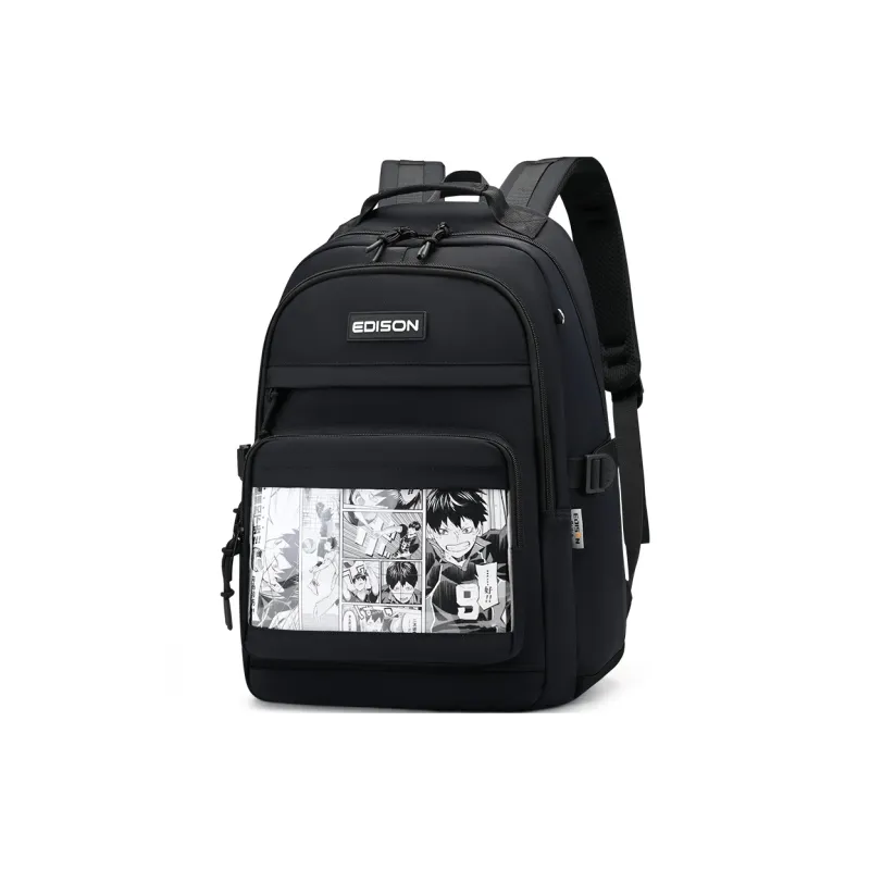 EDISON Water repellent Nylon Backpack Unisex Multicolor-1
