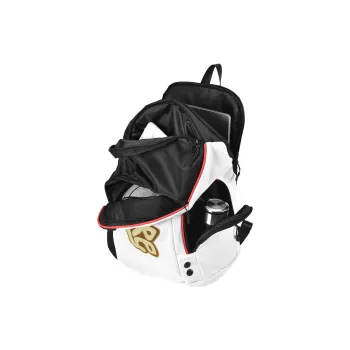 Spare No Pains. Polyester Backpack Training Bag Unisex Black White