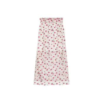 GANNI Casual Long Skirts Women's White