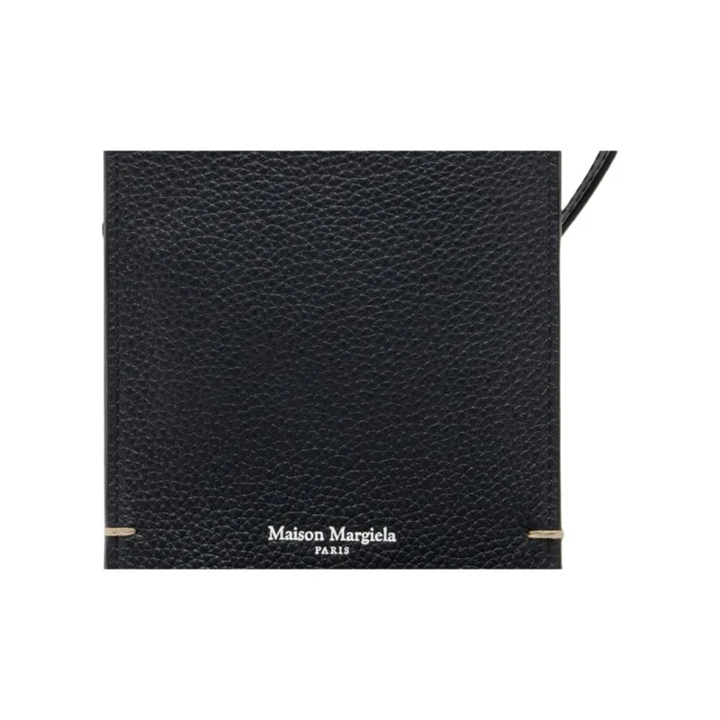 Maison Margiela Cow Leather Cell Phone Pouch Unisex Black-2