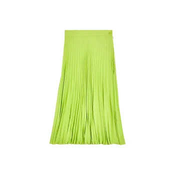 MM6 Maison Margiela Pleated Crepe Midi Skirt