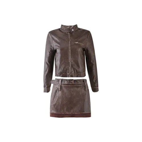 CHARM PICK Skirt Set Women's Brown